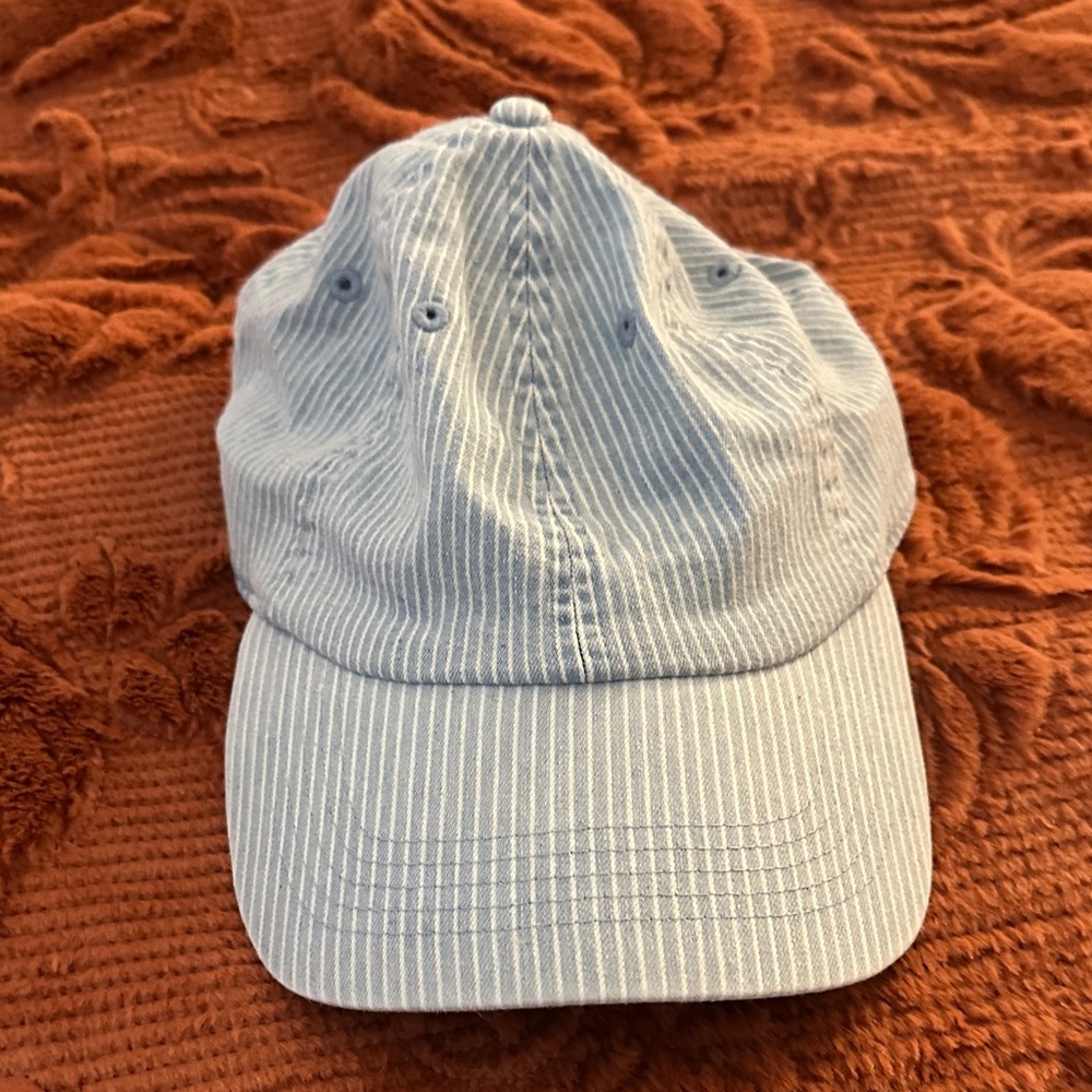 Striped Blue Baseball Cap NEW without tag